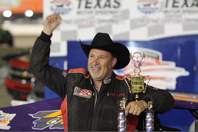 Troy Taylor wins the US National Dirt Track Championship Limited Modified Division. Photo by George Walker
